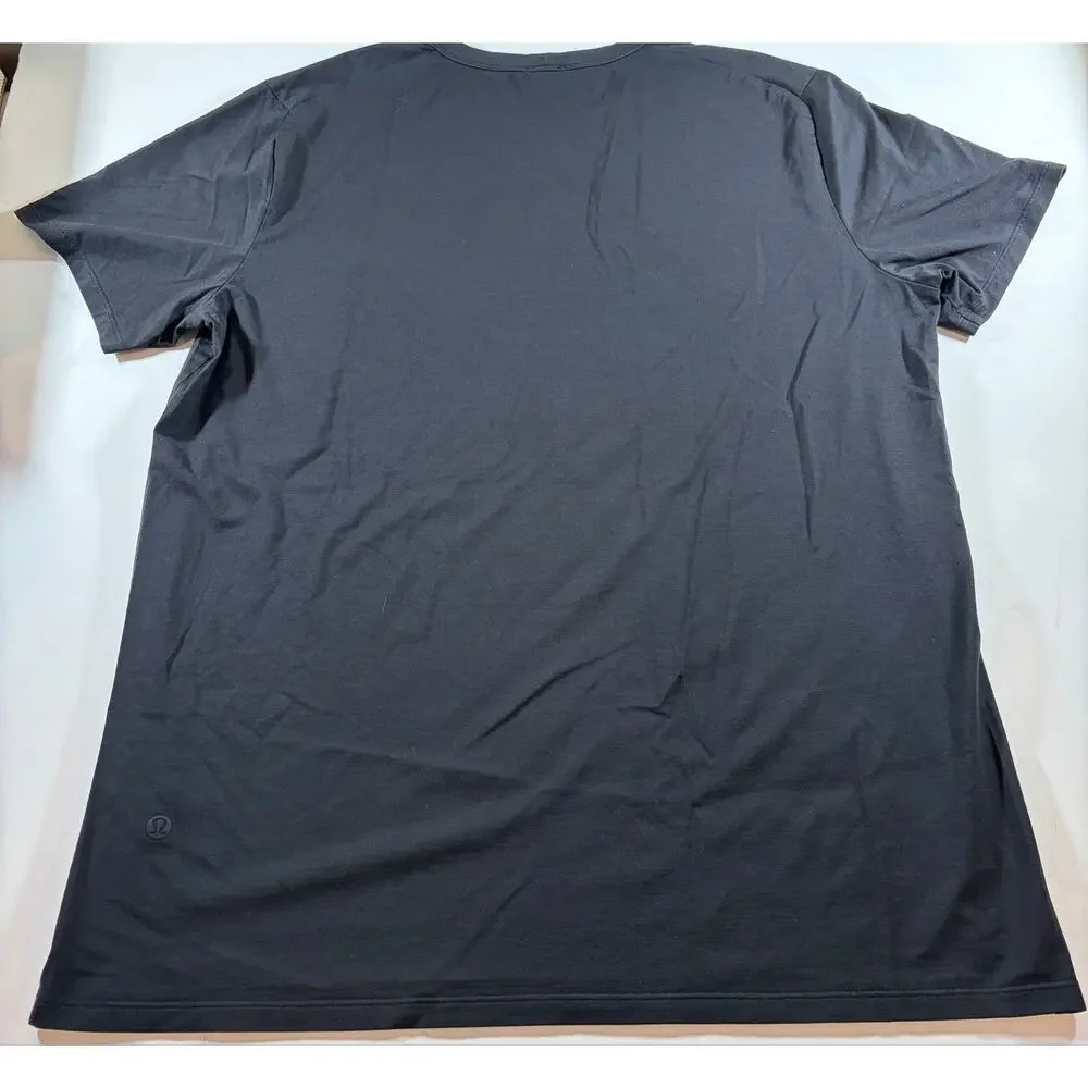 Lululemon Men’s XL Black Short Sleeve Athletic Training T Shirt - Picture 2 of 5